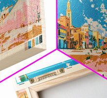 Load image into Gallery viewer, Djelfa, Algeria Panoramic Canvas Print, Djelfa, Algeria Painting, Algeria Art, Djelfa Travel Poster, Travel Art, Housewarming Gift
