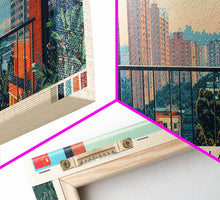 Load image into Gallery viewer, Dongguan, China Panoramic Canvas Print, Dongguan, China Painting, China Art, Dongguan Travel Poster, Travel Art, Guest Room Painting
