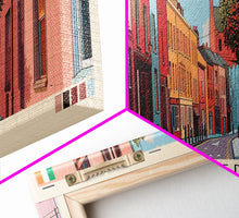 Load image into Gallery viewer, Drogheda, Ireland Panoramic Canvas Print, Drogheda, Ireland Painting, Ireland Art, Drogheda Travel Poster, Travel Art, Living Room Painting
