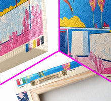 Load image into Gallery viewer, Ecatepec, Mexico Panoramic Canvas Print, Ecatepec, Mexico Painting, Mexico Art, Ecatepec Travel Poster, Travel Art, Guest Room Painting
