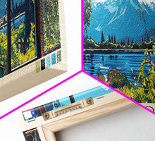 Load image into Gallery viewer, El Bosque, Chile Panoramic Canvas Print, El Bosque, Chile Painting, Chile Art, El Bosque Travel Poster, Travel Art, Guest Room Painting
