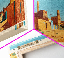 Load image into Gallery viewer, El-Obeid,  Sudan Panoramic Canvas Print, El-Obeid,  Sudan Painting,  Sudan Art, El-Obeid Travel Poster, Travel Art, Vacation Gift
