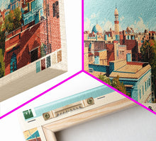 Carregar imagem no visualizador da galeria, Faisalabad, Pakistan Panoramic Canvas Print, Faisalabad, Pakistan Painting, Pakistan Art, Faisalabad Travel Poster, Travel Art, Living Room Painting

