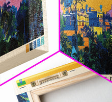 Load image into Gallery viewer, Gonder, Ethiopia Panoramic Canvas Print, Gonder, Ethiopia Painting, Ethiopia Art, Gonder Travel Poster, Travel Art, Guest Room Painting
