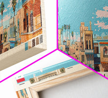 Cargar imagen en el visor de la galería, Mosul, Iraq Panoramic Canvas Print, Mosul, Iraq Painting, Iraq Art, Mosul Travel Poster, Travel Art, Housewarming Gift

