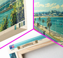 Load image into Gallery viewer, Tauranga, New Zealand Panoramic Canvas Print, Tauranga, New Zealand Painting, New Zealand Art, Tauranga Travel Poster, Travel Art, Guest Room Painting

