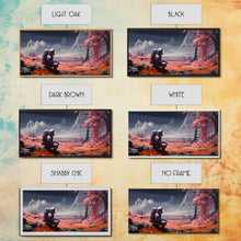Load image into Gallery viewer, Framed Canvas Print - Stranded - Astronaut Stranded on an Alien Planet, Scifi Wall Art, Science Fiction, Dystopian Space Travel Art

