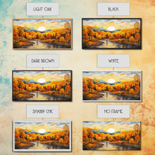 Carregar imagem no visualizador da galeria, Abstract Wall Art, Fall Decor, Autumn Wall Art, Fall Trees, Landscape Art, Canvas Wall Art, Wall Print, Country Home Decor, Thank You Gift
