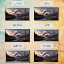 Load image into Gallery viewer, Mountain Canvas Print Wall Art, Mountain Landscape Painting, Mount Rainier, Washington Mountains, Travel  Art, Watercolor Painting
