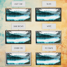 Load image into Gallery viewer, Mountain Lake, Watercolor Landscape Painting Canvas Print - Ready To Hang Large Gallery Wrapped Canvas Wall Art Prints With Floating Frames
