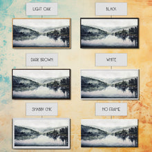 Load image into Gallery viewer, Blue Lake Art | Framed Canvas Print | Blue Lake Painting | Oregon Lake House Decor | Guest Room Landscape Painting | Sparks Lake Painting
