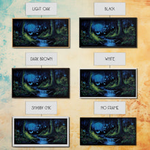 Load image into Gallery viewer, Enchanted Forest Painting, Fantasy Art, Fairy House, Fantasy, Woodland Decor, Woods, Forest, Fairy Forest with Blue Butterflies
