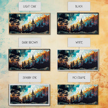 Load image into Gallery viewer, Crystal Pine Tree Art, Framed Canvas Print, Pine Tree Canvas, Pine Tree Artwork, Pine Tree Canvas Art
