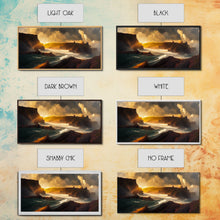 Cargar imagen en el visor de la galería, Cliffs and the sea, canvas print, ocean wall art
