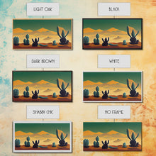 Load image into Gallery viewer, Pueblo style wall art, Arizona and Desert Cactus, canvas print
