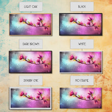 Cargar imagen en el visor de la galería, Cherry Blossoms Wall Art, Spring Flowers Wall Decor, Floral Wall Art, Panoramic Wall Decor, Canvas Print, Wall Art, Framed Canvas Art
