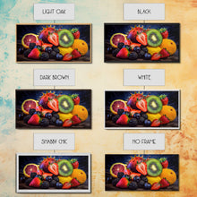 Cargar imagen en el visor de la galería, Fruits Wall Art, Food Art, Berries, Kiwi, Orange, Kitchen Wall Decor, Panoramic Wall Decor, Canvas Print, Wall Art, Framed Canvas Art
