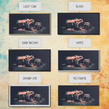 Cargar imagen en el visor de la galería, Film Camera Wall Decor, Camera Wall Art, Retro Wall Art, Photography Art, Panoramic Wall Decor, Canvas Print, Wall Art, Framed Canvas Art
