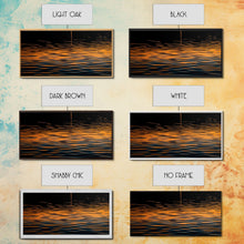 Carregar imagem no visualizador da galeria, Abstract Wall Art, Ripples Art, Abstract Water Wall Decor, Vibrant Art, Panoramic Wall Decor, Canvas Print, Wall Art, Framed Canvas Art
