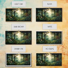 Carregar imagem no visualizador da galeria, Forest Wall Art, Trees Wall Print, Jungle Wall Art, Panoramic Art, Wall Art, Canvas Art, Landscape Art, Dorm Room Art, Office Decor, Prints

