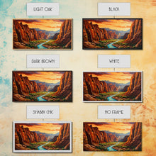 Load image into Gallery viewer, Canyon Wall Art, River Wall Print, Panoramic Art, Wall Art, Canvas Art, Landscape Art, Gift For Him, Rustic Wall Decor, Teen Boy Wall Art
