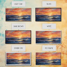 Carregar imagem no visualizador da galeria, Beach Art, Framed Canvas Print, Beach Wall Art, Gift For Him, Above Sofa Art, Centerpiece Art, Wall Decor, Beach Print, Beach Wall Decor

