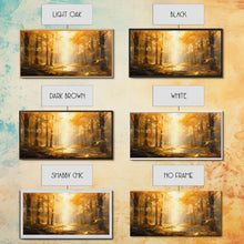 Carregar imagem no visualizador da galeria, Fall Wall Decor, Forest Wall Art, Trees Art Print, Panoramic Art, Wall Art, Canvas Art, Landscape Art Print, Above Bed Décor, Farmhouse Art
