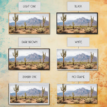 Load image into Gallery viewer, Desert Wall Art, Desert Decor, Framed Canvas Print, Desert Photography, Cactus Wall Art, Southwestern Decor, Landscape Prints, Boho Wall Art
