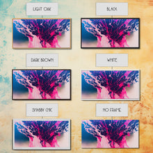 Load image into Gallery viewer, Neon Pink Explosion, Trippy Psychedelic Art, Ready To Hang Canvas Print, Framed Canvas Wall Art
