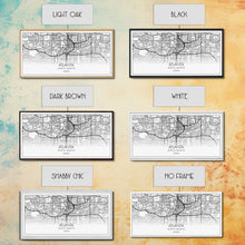 Carregar imagem no visualizador da galeria, Atlanta Street Map, Georgia Map, Map Print, Modern Art, Wall Art, Canvas Print, Housewarming Gift, Above Bed Prints, Wall Prints
