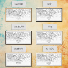 Carregar imagem no visualizador da galeria, Augusta Street Map, Georgia Map, Map Print, Modern Art, Wall Art, Canvas Print, Farmhouse Décor, College Dorm Décor, Teacher Gift, Prints
