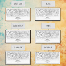 Load image into Gallery viewer, Berlin Street Map, Germany Map, Map Print, Modern Art, Wall Art, Canvas Print, Gift For New Home, Couples Décor, Minimalist Wall Art
