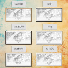 Carregar imagem no visualizador da galeria, Cape Coral Street Map, Florida Map, Map Print, Modern Art, Wall Art, Canvas Art, Rustic Décor, Bedroom Décor Women, Gift For The Home

