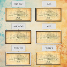 Load image into Gallery viewer, Tulsa Map Art - Oklahoma - Custom Tulsa City Streets Map Print -  University of Tulsa - Home Office Decor Tulsa Map Decor Oklahoma Wall Art
