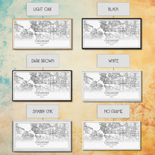 Cargar imagen en el visor de la galería, Chesapeake Street Map, Virginia Map, Map Print, Modern Art, Wall Art, Canvas Art, Gift For Friend, Teen Bedroom Décor, Rustic Mantle Décor
