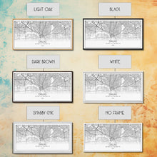 Load image into Gallery viewer, Dallas Street Map, Texas Map, Map Print, Minimalist Art, Wall Art, Canvas Art, Patriotic Décor, Boys Room Décor, Tiny House Gift, Home Décor
