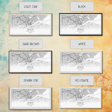 Load image into Gallery viewer, Detroit Street Map, Michigan Map, Map Print, Minimalist Art, Wall Art, Canvas Art, Office, Apartment Décor, Poker Room Décor, Fun Wall Art
