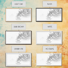 Load image into Gallery viewer, Dubai Street Map, United Arab Emirates Map, Map Print, Minimalist Art, Wall Art, Canvas Art, Cabin Wall Art, Gift For Traveler, Room Décor
