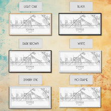 Cargar imagen en el visor de la galería, Fontana Street Map, California Map, Map Art, Minimalist Art, Wall Art, Canvas Art, Gift For Couples, Game Room Prints, Above Bed Décor
