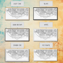 Cargar imagen en el visor de la galería, Huntington Beach City Map, California Map, Map Art, Modern Art, Wall Art, Canvas Art, Coastal Wall Art, Ocean Wall Art, Travel Gifts For Men

