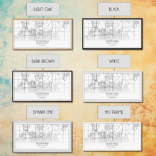 Load image into Gallery viewer, Sioux Falls City Map, South Dakota Art, Map Print, Modern Wall Art, Wall Art, Canvas Art, Large Wall Art, Unique Wall Décor, Office Prints
