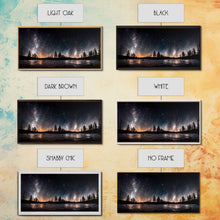 Carregar imagem no visualizador da galeria, Canvas Wall Art Landscape Mountains Nature Painting Prints Minimalist Modern Home Artwork Decoration Night Sky With Stars
