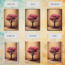 Load image into Gallery viewer, Japanese Maple Tree, Framed Canvas Print, Ready To Hang Framed Wall Art, Living Room Wall Hanging, Cherry Blossom Tree
