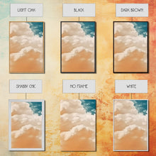 Load image into Gallery viewer, Cloud Wall Art Triptych 3 Piece Set Blue Wall Art Abstract Art Print Minimalist Wall Ar Indigo Art Maximalist Deco Sky Wall Art Sky Print
