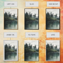 Load image into Gallery viewer, 3 Piece Triptych Canvas Print Set, Oil Painting Landscape Painting, Tropical River Scene, Minimalist Boho Decor
