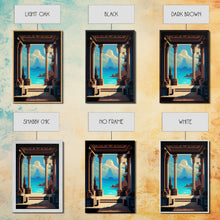 Load image into Gallery viewer, Retro Style Videogame Art, Pixel Roman Architecture Art, 8 bit art, framed canvas print
