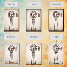 Cargar imagen en el visor de la galería, Rustic Farmhouse Home Decor, Windmill Photography Photo Print Art, Rustic Industrial Farmhouse Wall Art Picture, Country Landscape Picture
