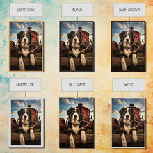Load image into Gallery viewer, Dog Wall Art, Bernese Mountain Dog Wall Print, Farmhouse Wall Art, Wall Art, Framed Wall Art, Framed Canvas. Wall Print, Wall Canvas
