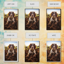 Load image into Gallery viewer, English Springer Spaniel Dog Wall Print, Farmhouse Wall Art, Wall Art, Framed Wall Art, Framed Canvas, Wall Print, Framed Wall Canvas
