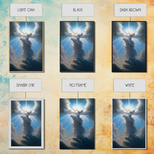 Carregar imagem no visualizador da galeria, Angel Art, Framed Wall Art, Canvas Print, Angelic Art, Angel Painting, Angel Rising To The Heavens
